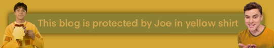 This blog is protected by Joe in a yellow shirt